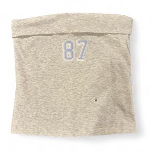 Aeropostale Gray Crop Top with 87 Graphic